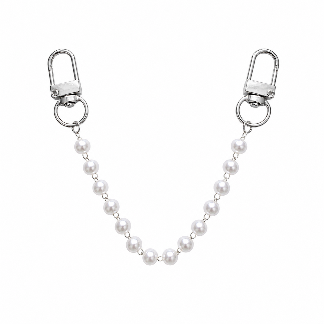 Kindle Necklace Charm Pearl Chain | Charm Display for Kindle & E-Readers | Gold or Silver