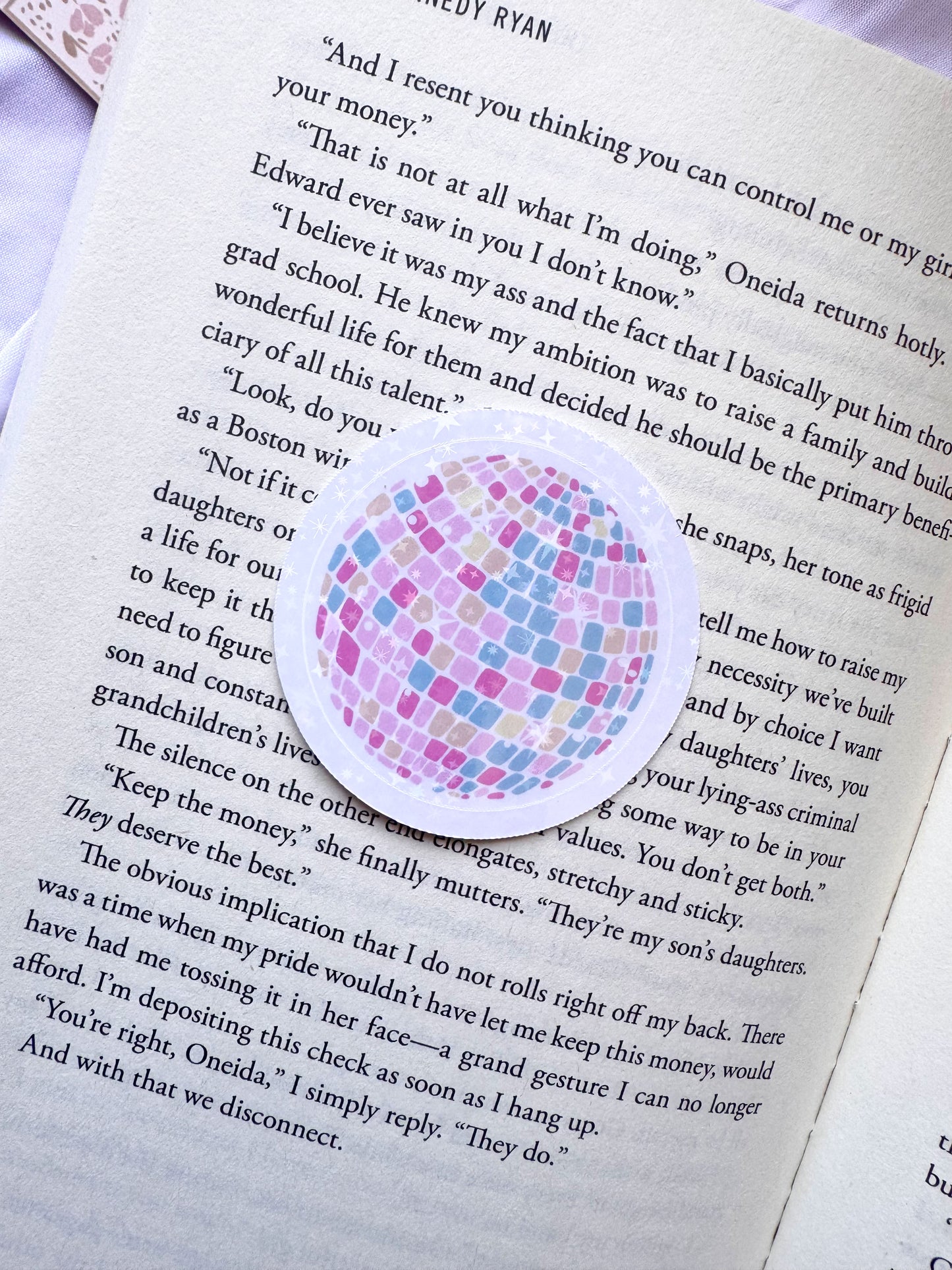 Pastel Disco Ball Sticker