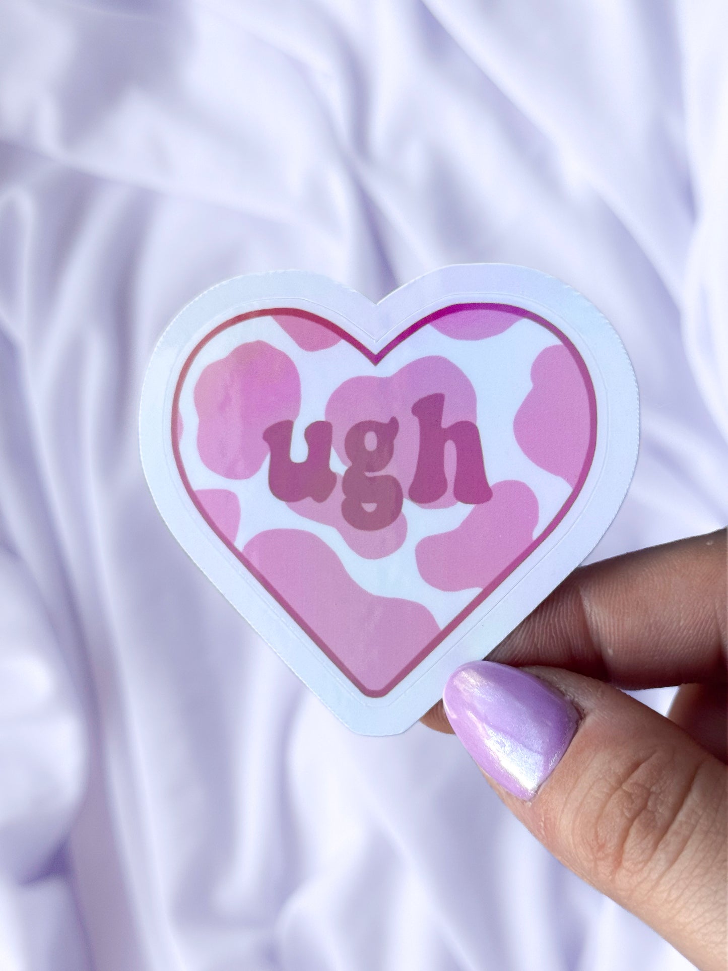 Ugh Heart Sticker