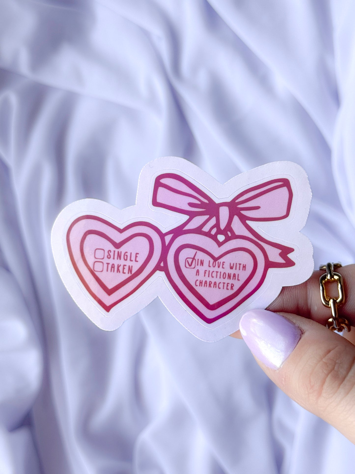 In Love With A Fictional Character Sticker