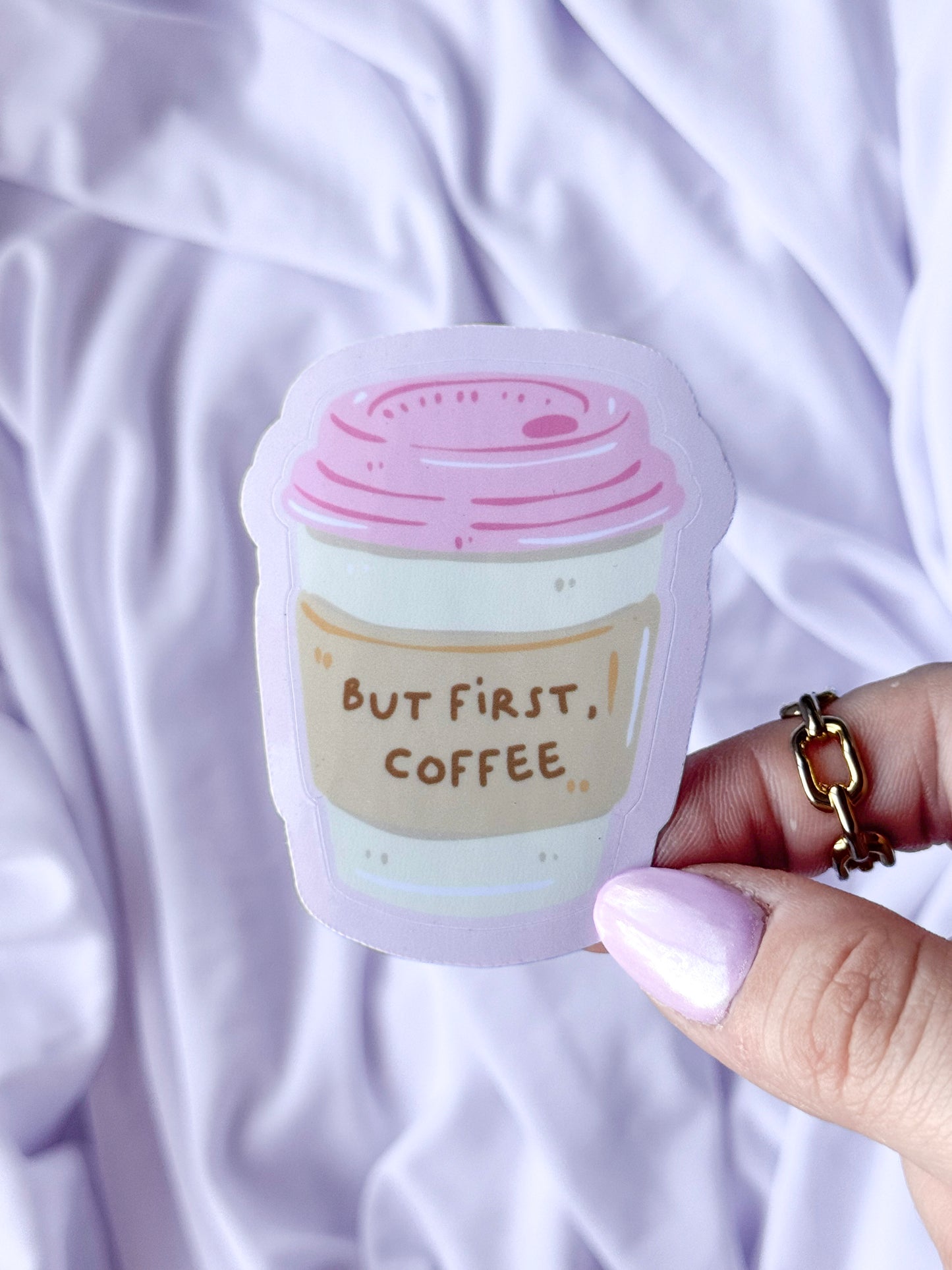 But First Coffee Sticker