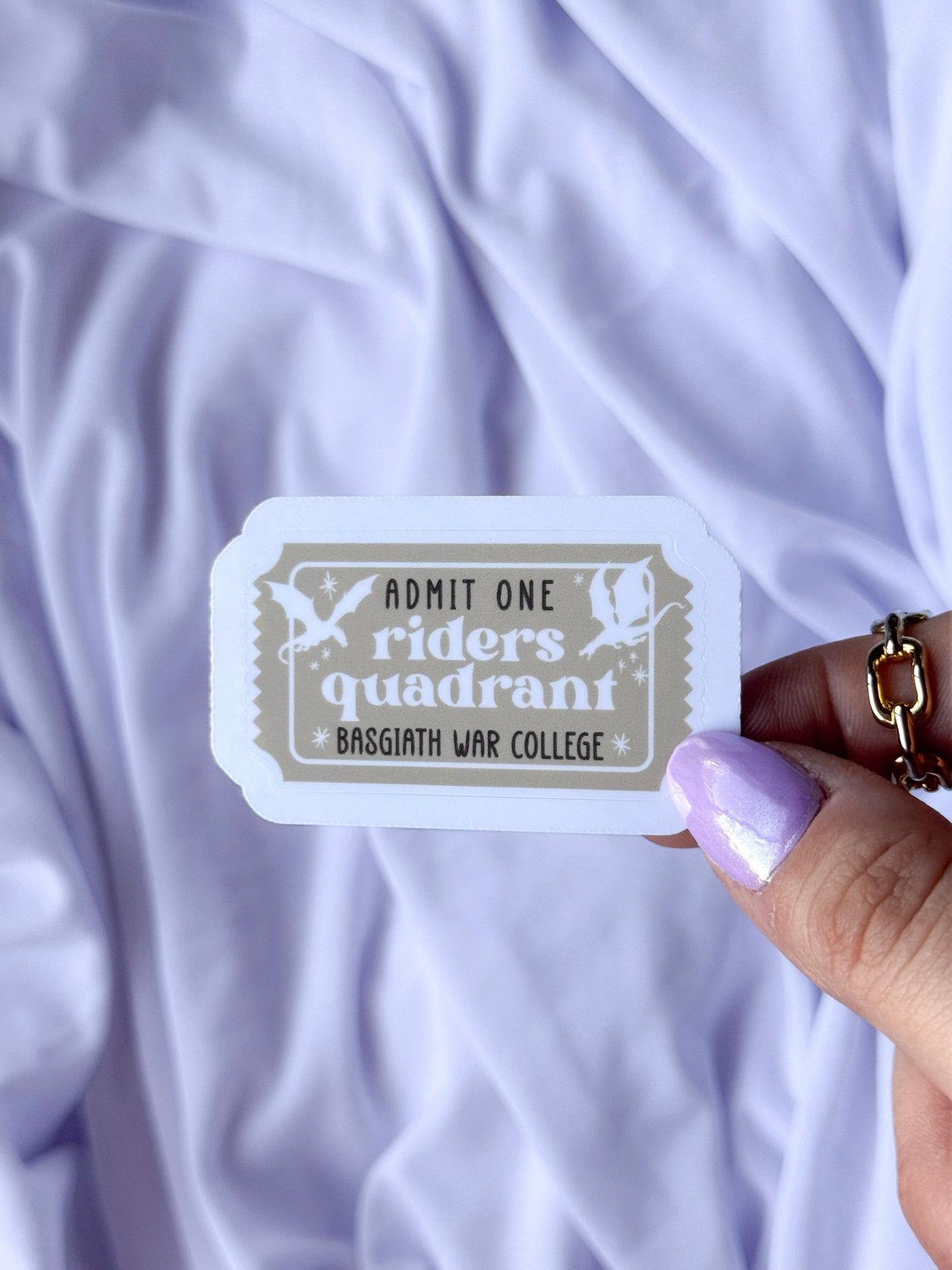 Riders Quadrant Ticket Sticker