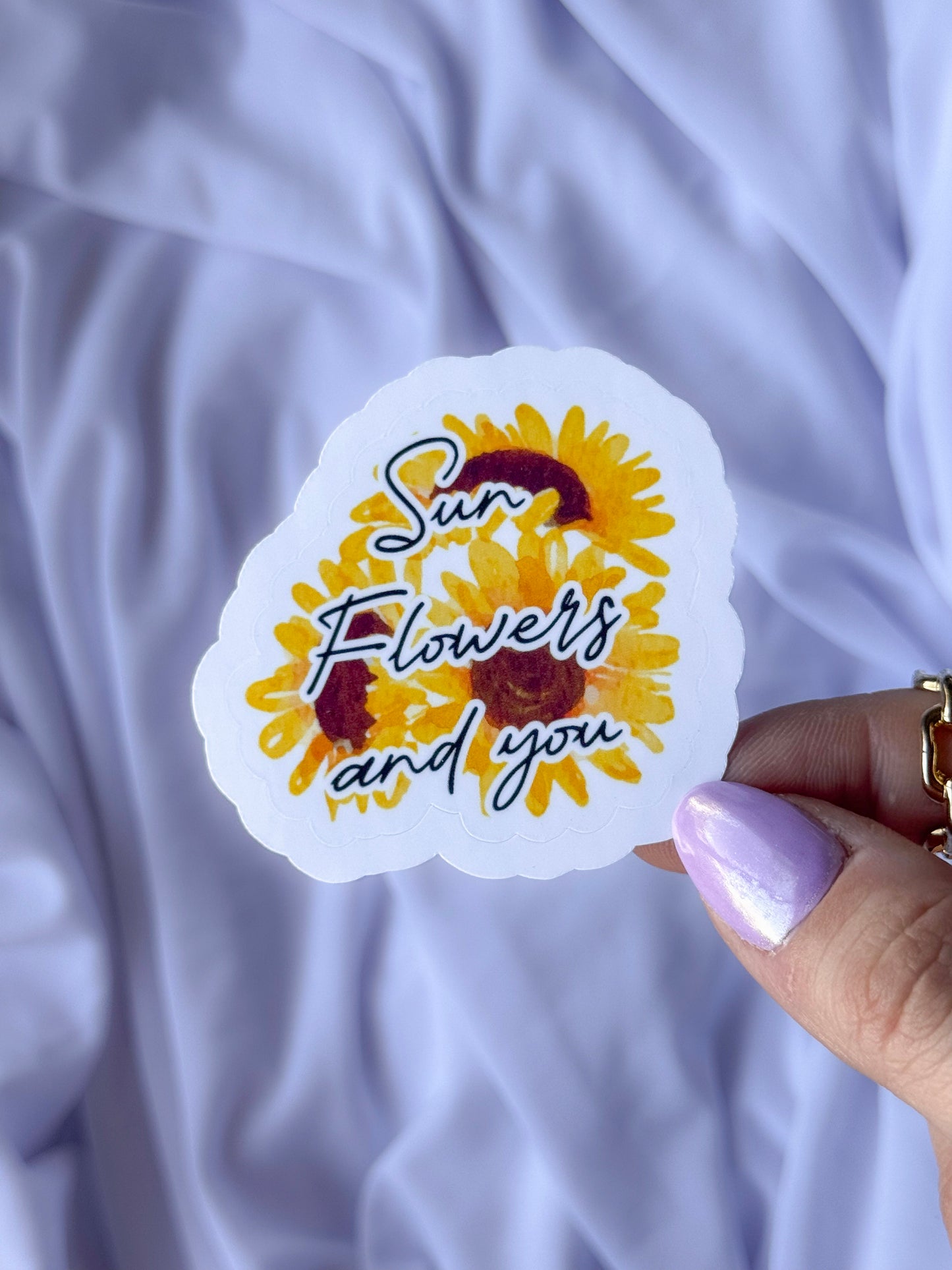 Sun Flowers And You Sticker