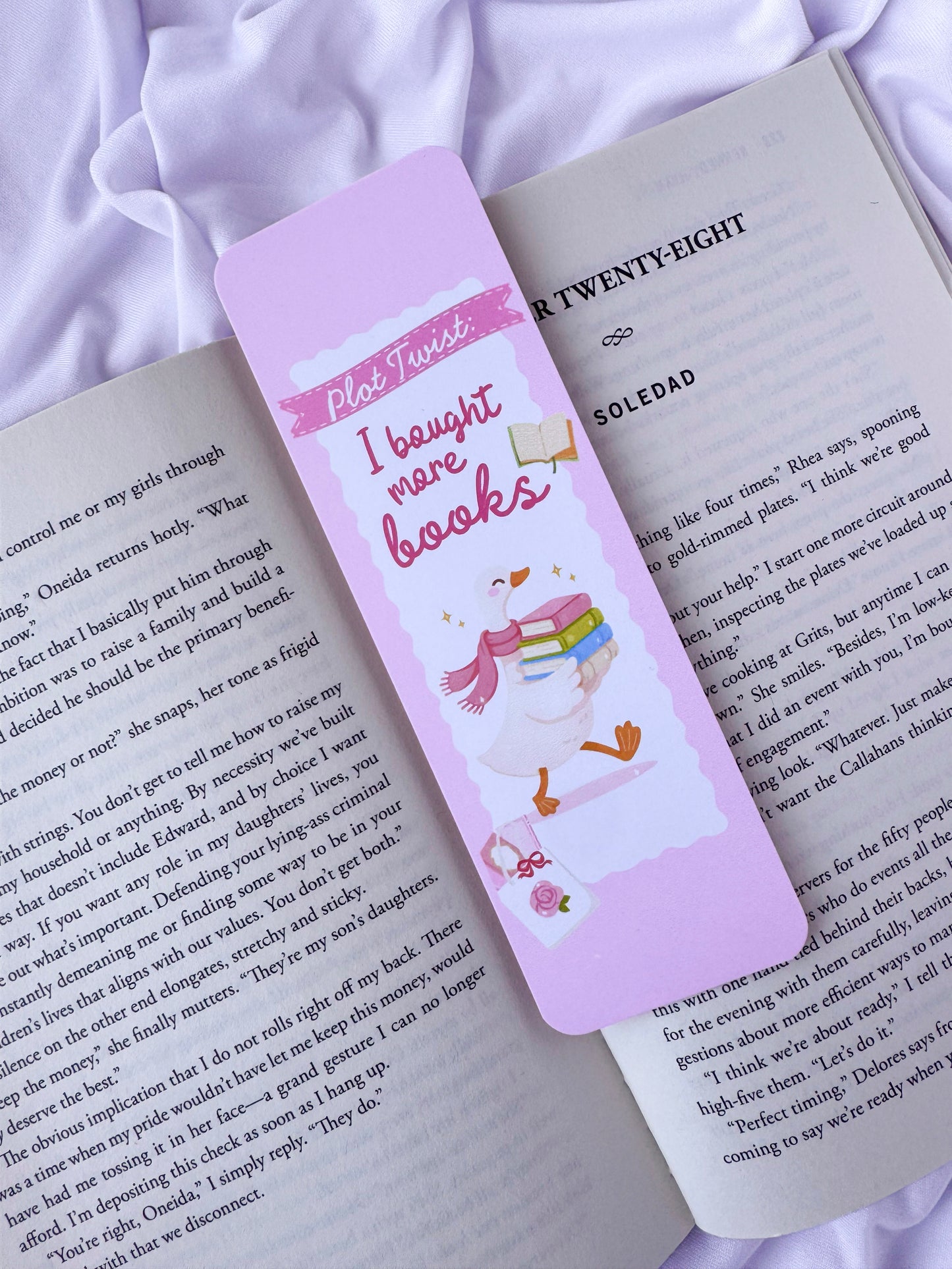 Plot Twist Goose Bookmark