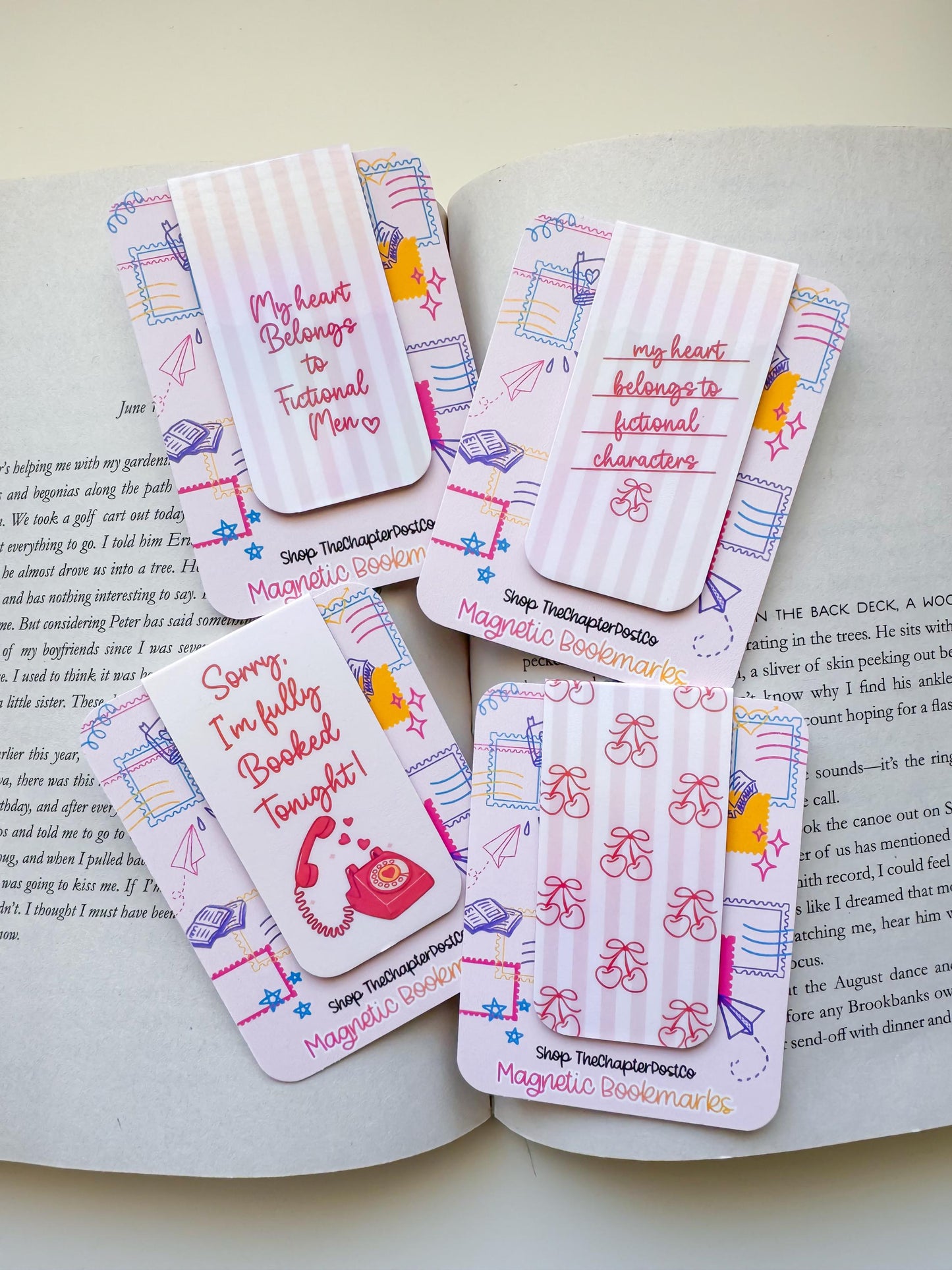 Romance Reader Magnetic Bookmarks
