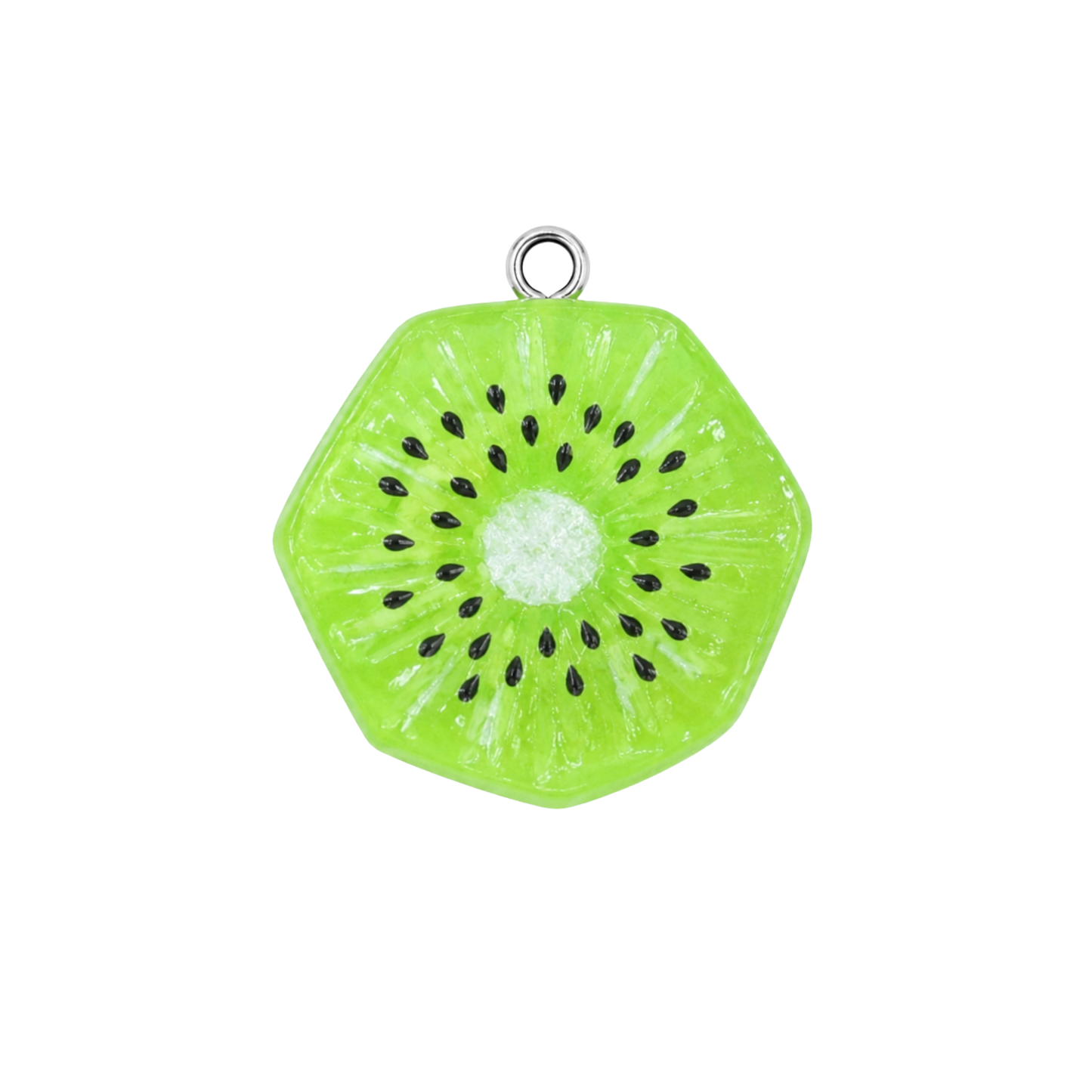 Kiwi Slice Charm | Realistic Fruit Charm