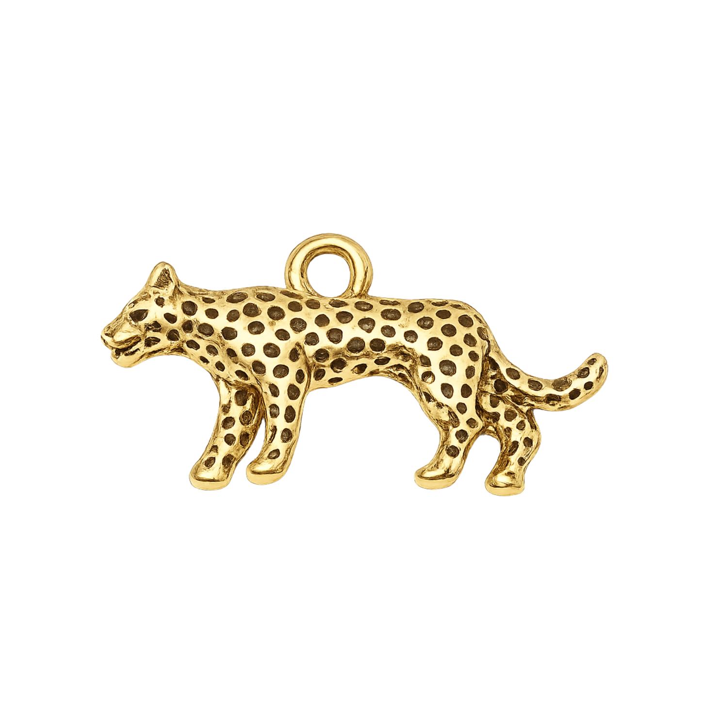 Leopard Charm | Gold Wild Cat Charm