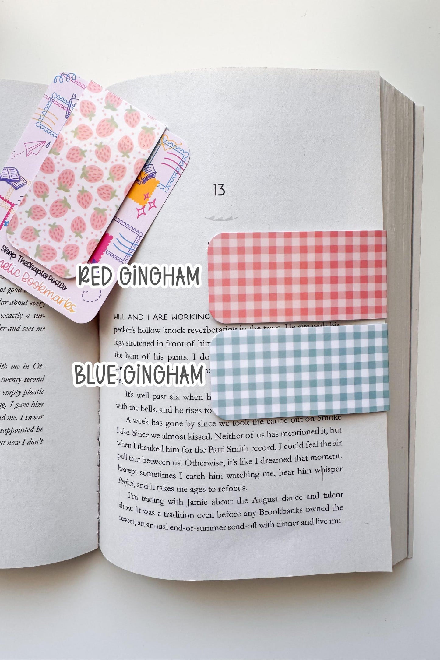 Strawberry Magnetic Bookmarks