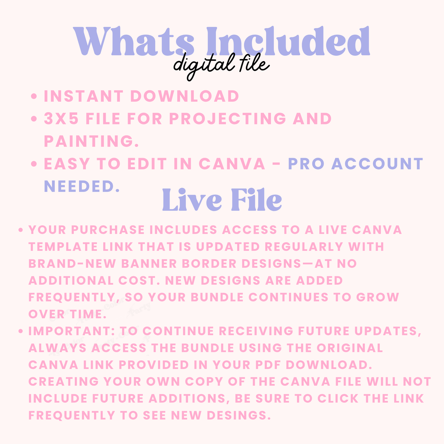 Huge Editable Banner Border Template Bundle 200+ 3x5| Digital Canva Files | Instant Download