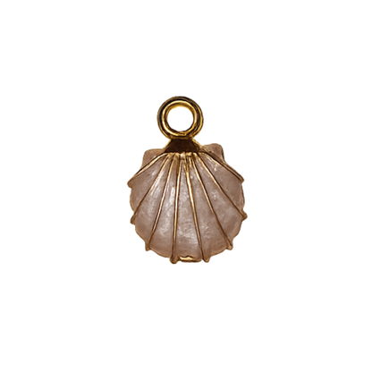 Neutral Coastal Sea Life Charms | Starfish, Scallop Shell & Spiral Shell | Charm Bar