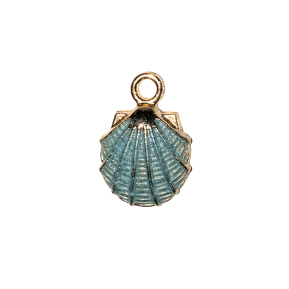Light Blue Coastal Sea Life Charms | Starfish, Scallop Shell & Spiral Shell | Charm Bar