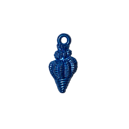 Dark Blue Coastal Sea Life Charms | Starfish, Scallop Shell & Spiral Shell | Charm Bar