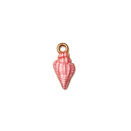 Pink Coastal Sea Life Charms | Starfish, Scallop Shell & Spiral Shell | Charm Bar