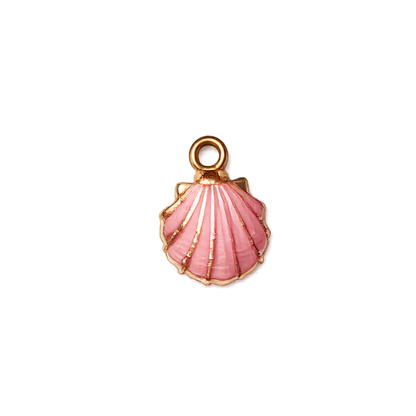 Pink Coastal Sea Life Charms | Starfish, Scallop Shell & Spiral Shell | Charm Bar