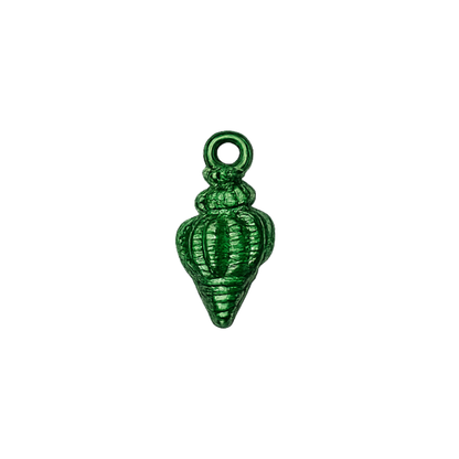 Dark Green Coastal Sea Life Charms | Starfish, Scallop Shell & Spiral Shell | Charm Bar