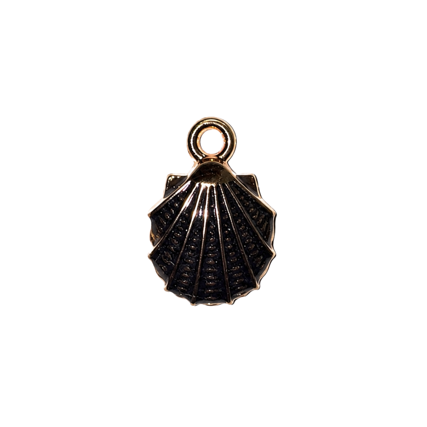 Black Coastal Sea Life Charms | Starfish, Scallop Shell & Spiral Shell | Charm Bar