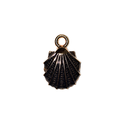 Black Coastal Sea Life Charms | Starfish, Scallop Shell & Spiral Shell | Charm Bar