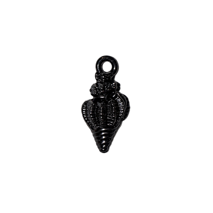 Black Coastal Sea Life Charms | Starfish, Scallop Shell & Spiral Shell | Charm Bar