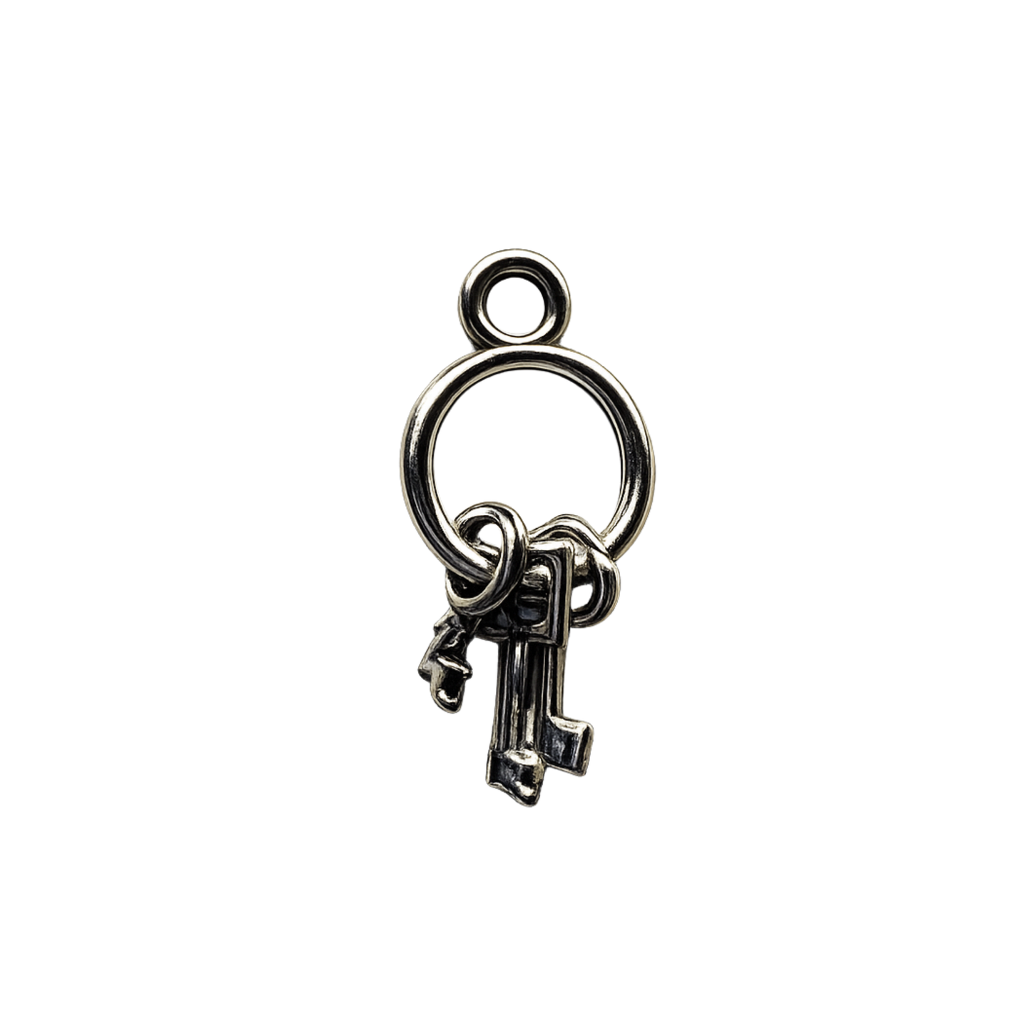 Key Ring Charms | Silver Key Bundle Charms | Vintage Key Charm Bar