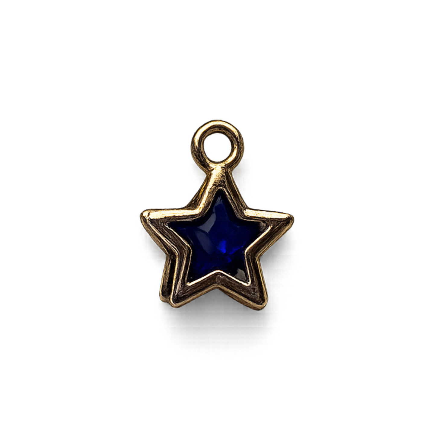 Blue Star Charm | Blue & Navy Gold Star Charm | Celestial Charm Bar