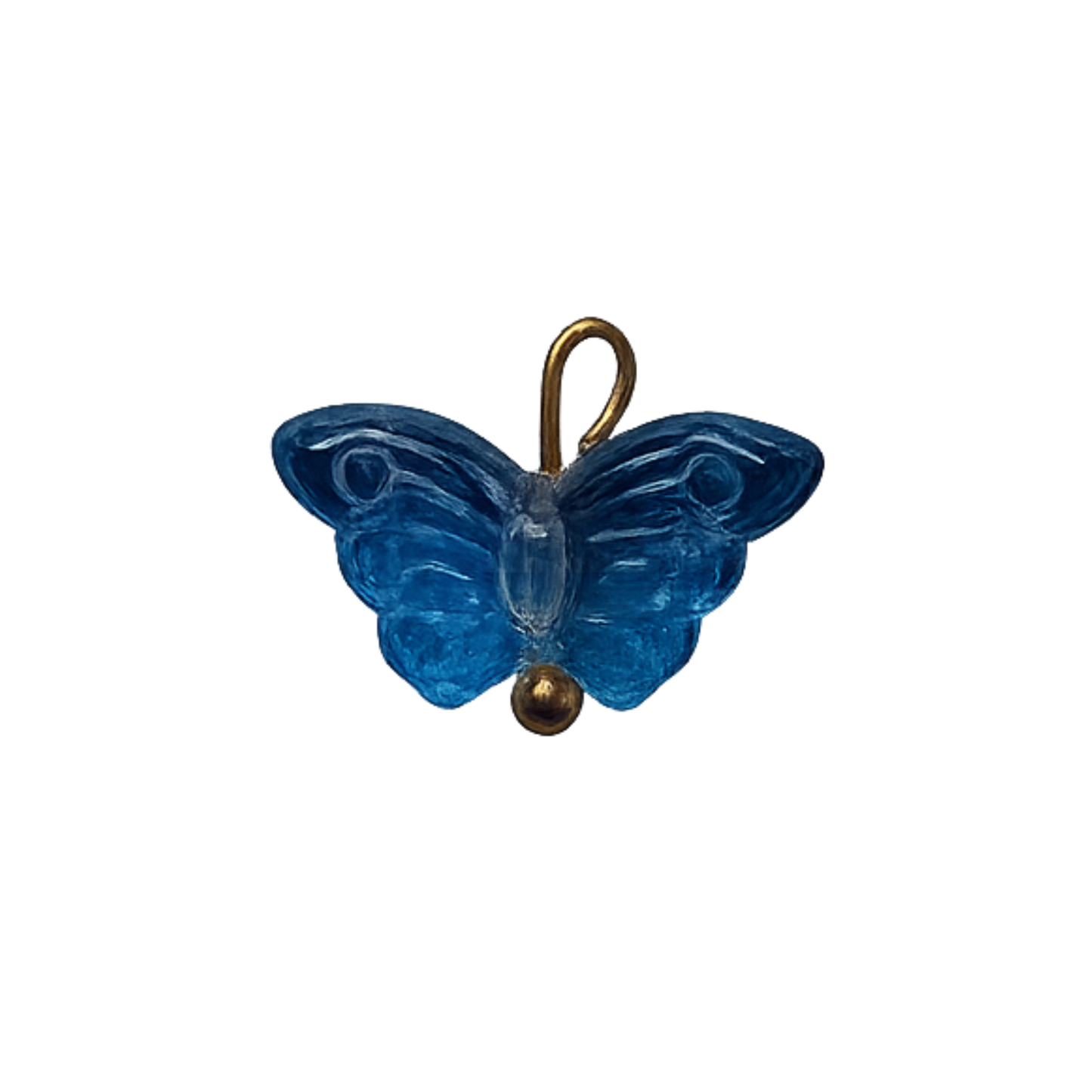 Resin Butterfly Charm | Iridescent & Colored Butterfly Charm | Gold Charm Bar