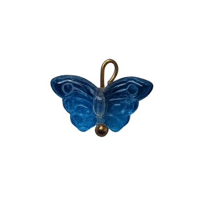 Resin Butterfly Charm | Iridescent & Colored Butterfly Charm | Gold Charm Bar
