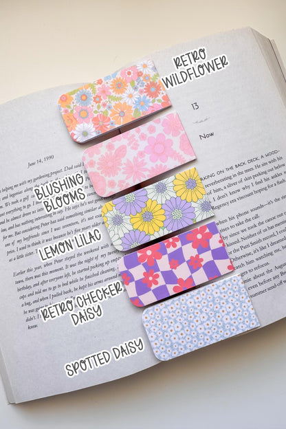 Floral Magnetic Bookmarks
