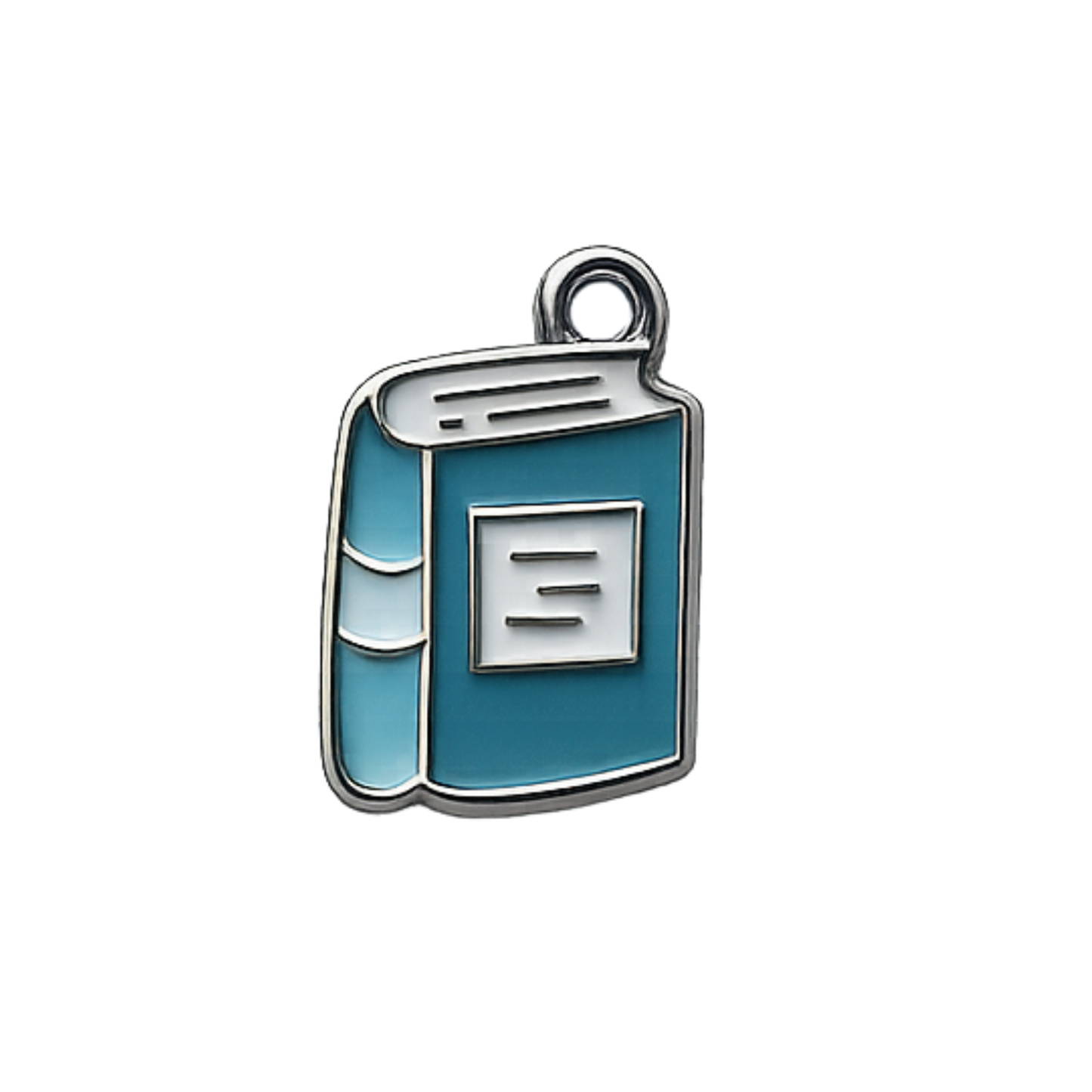Silver Book Charm | Pink, Blue & Green Book Charm | Bookish Charm Bar