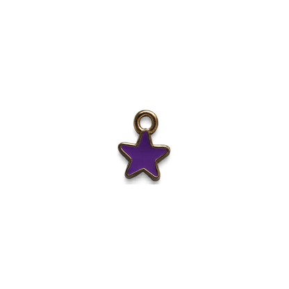 Mini Star Charm | Colorful Gold Star Charm | Celestial Charm Bar