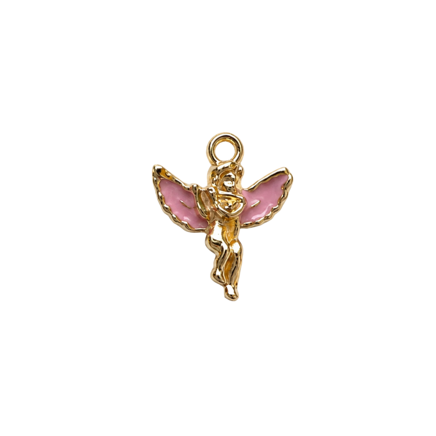 Cupid Charm | White, Blue & Pink Angel Charm | Valentine Charm Bar