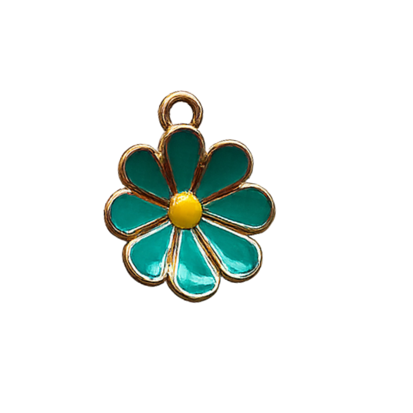 Daisy Flower Charm | Colorful Enamel Floral Charm | Retro Charm Bar