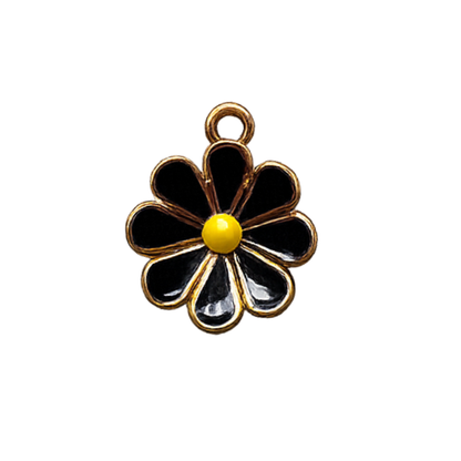 Daisy Flower Charm | Colorful Enamel Floral Charm | Retro Charm Bar