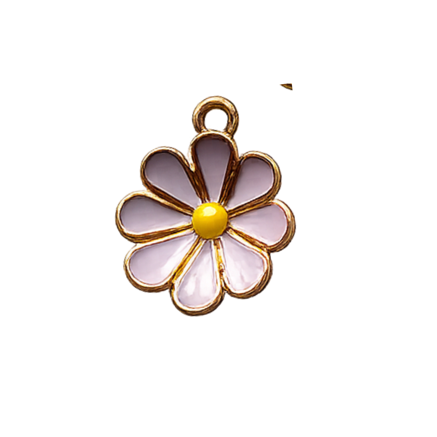 Daisy Flower Charm | Colorful Enamel Floral Charm | Retro Charm Bar