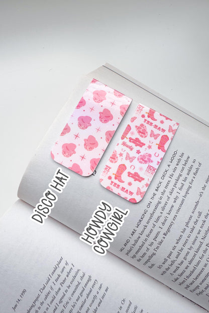 Retro Cowboy Romance Magnetic Bookmarks