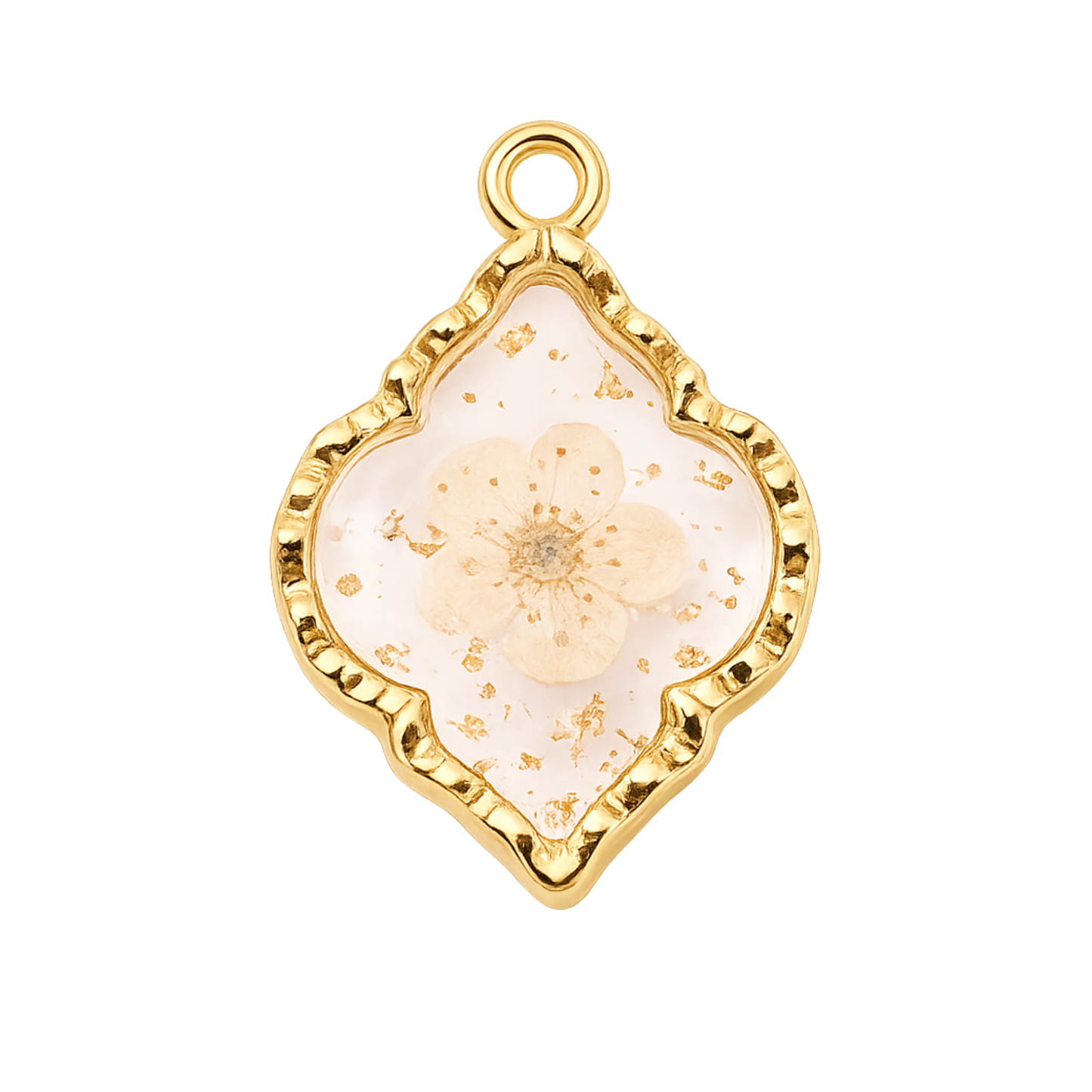 Pressed Flower Resin Charm | Multiple Flower Color Options