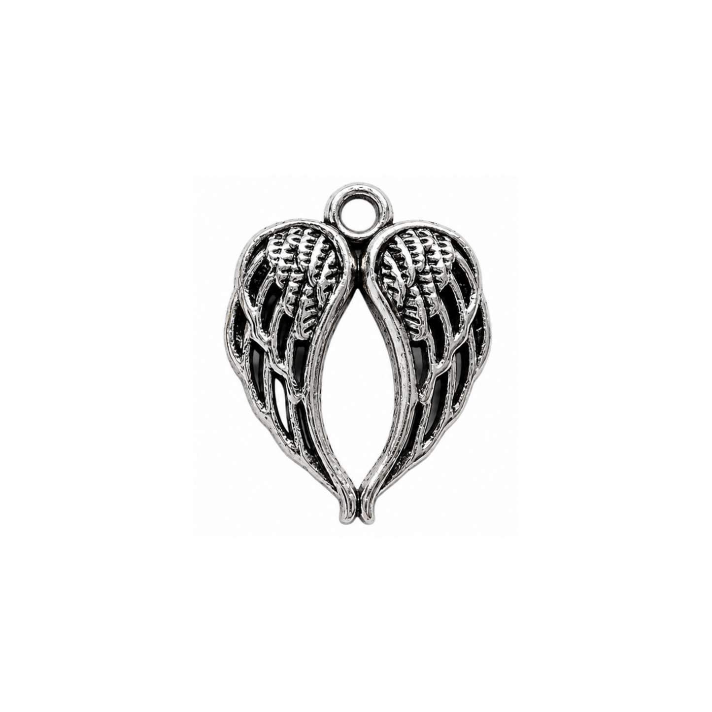 Vintage Angel Wings Charm | Antique Bronze Wing Charm | Charm Bar Pendant