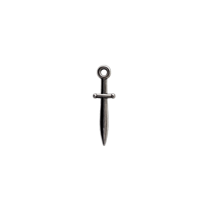 Silver Sword Charms | Fantasy Dagger & Sword Charm Collection | Bookish Charm Bar Accessories