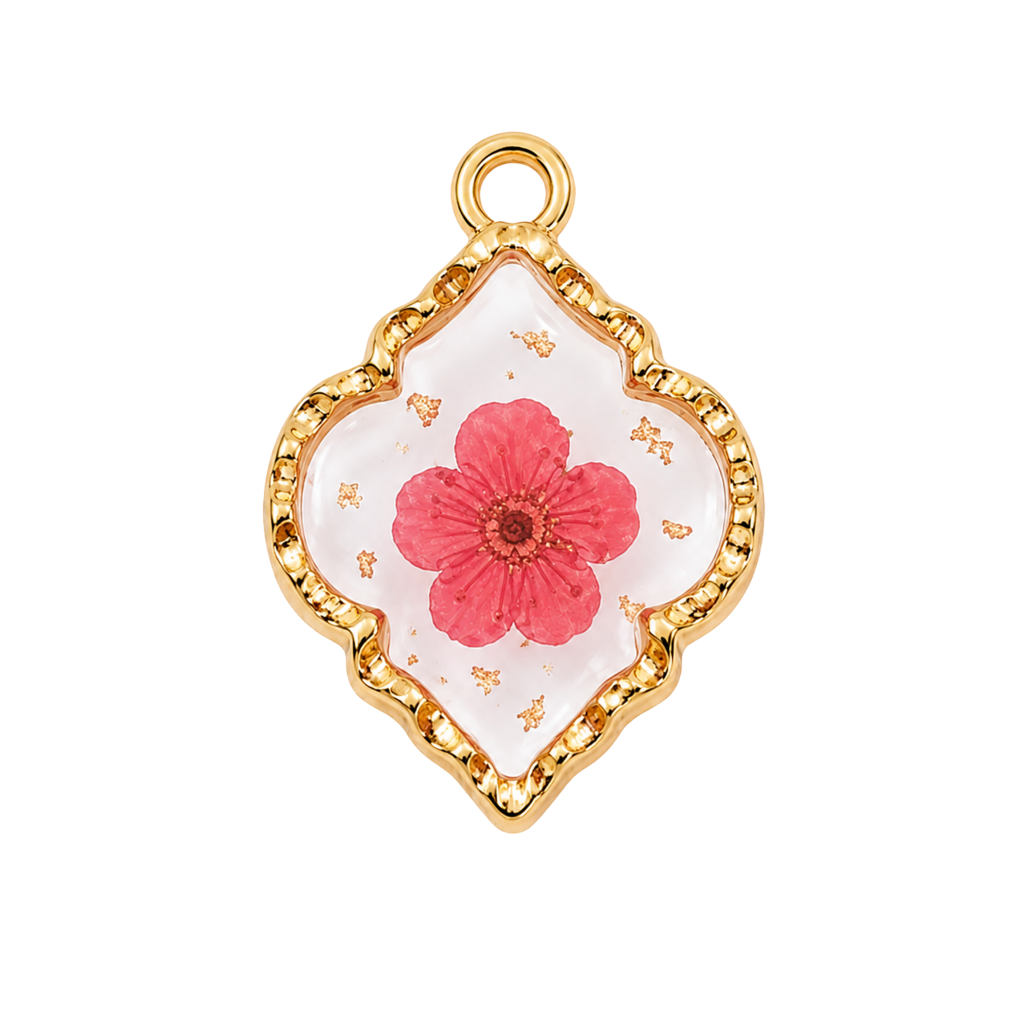 Pressed Flower Resin Charm | Multiple Flower Color Options