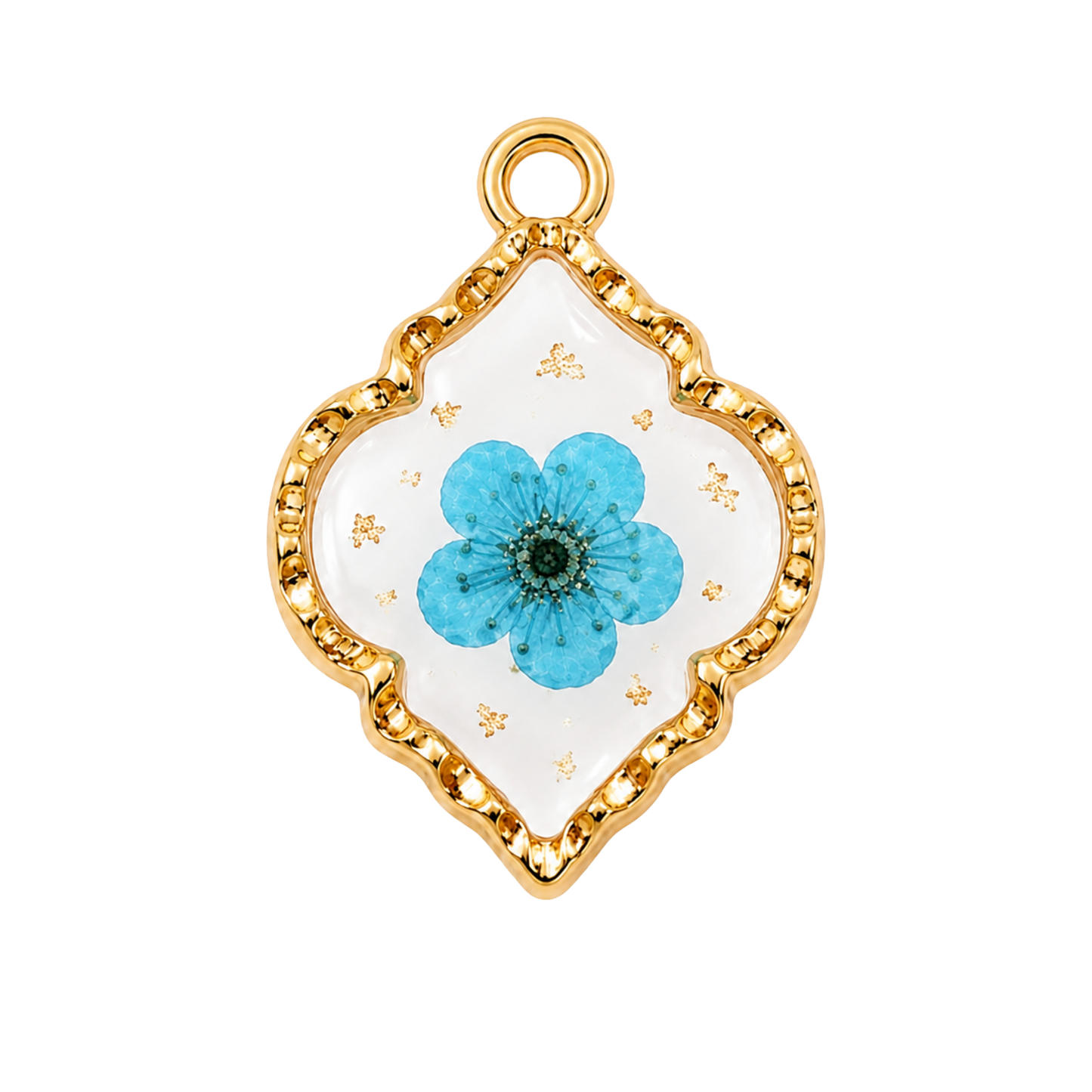 Pressed Flower Resin Charm | Multiple Flower Color Options