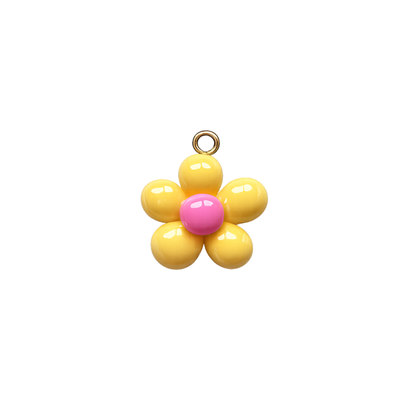 Pastel Daisy Flower Charms | Colorful Floral Charm Collection | Cute Flower Charm