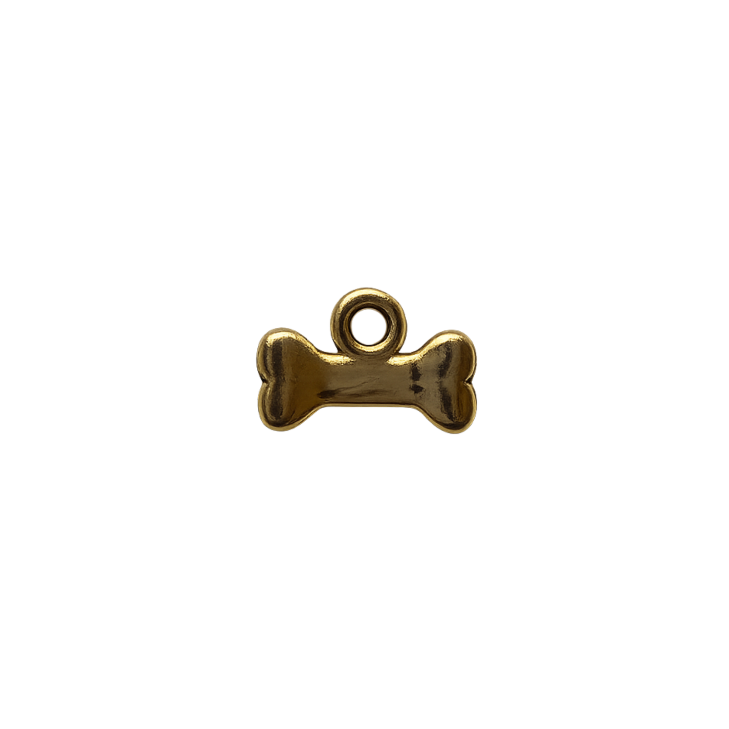 Mini Dog Bone Charm | Gold Dog Bone Charm | Pet Lover Charm