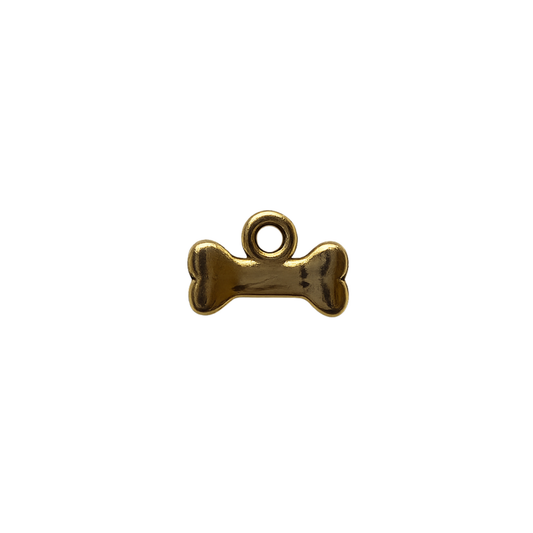 Mini Dog Bone Charm | Gold Dog Bone Charm | Pet Lover Charm
