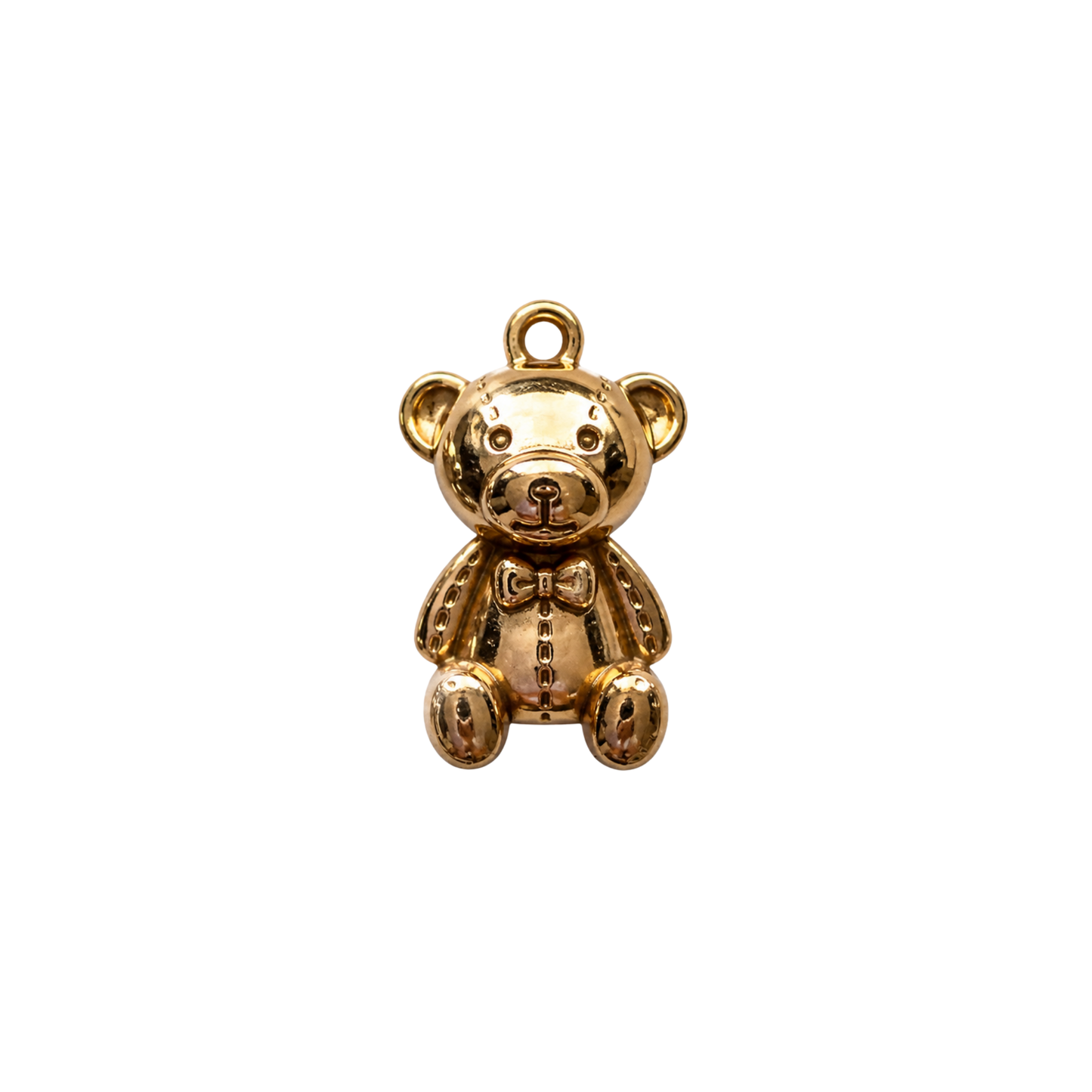 Gold Teddy Bear Charm | Classic Teddy Bear Accent Charm