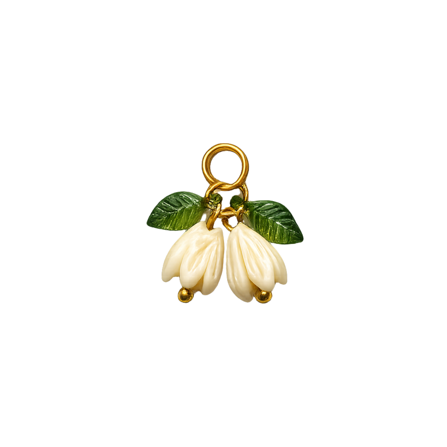 Bell Flower Charm | Enamel Floral Cluster Accent Charm