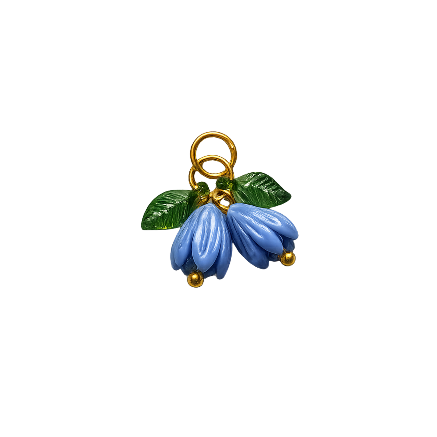 Bell Flower Charm | Enamel Floral Cluster Accent Charm