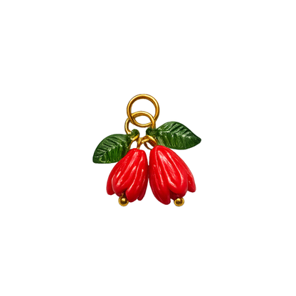 Bell Flower Charm | Enamel Floral Cluster Accent Charm
