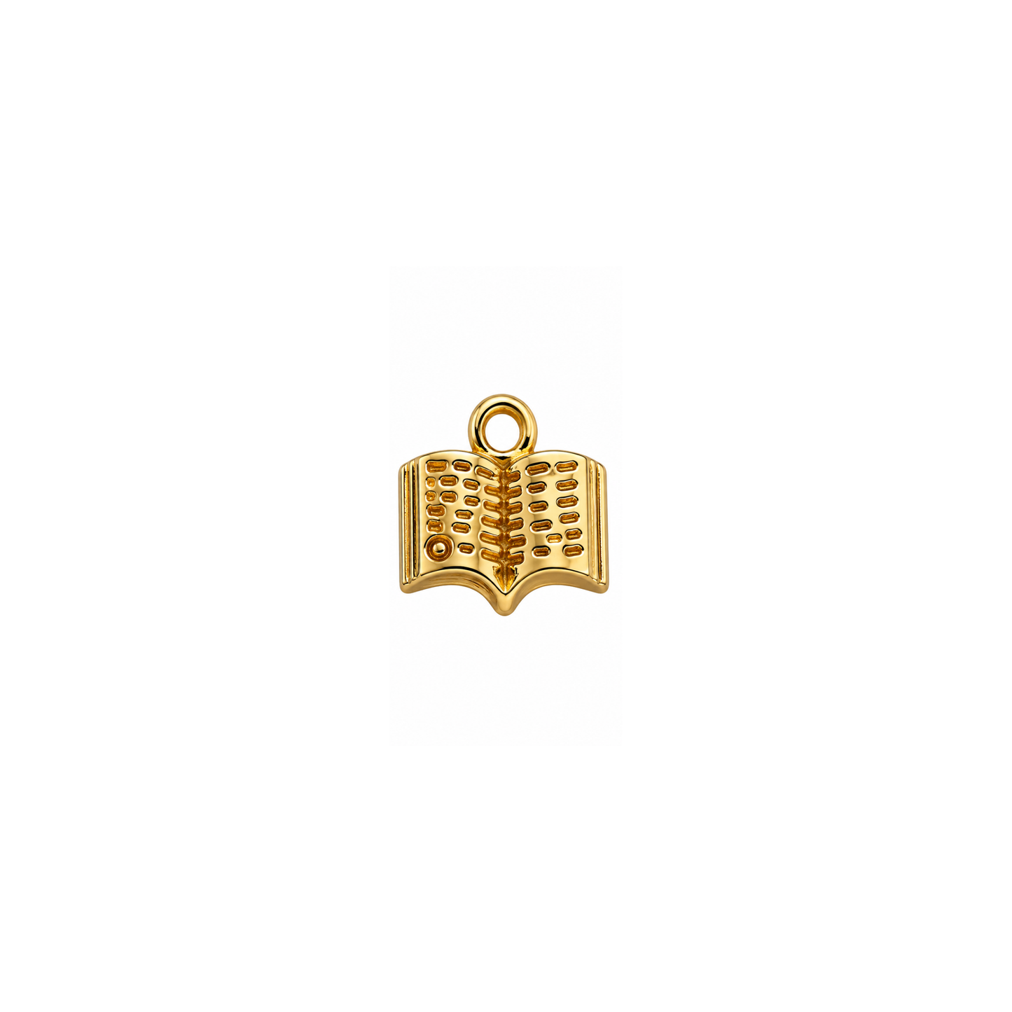 Open Book Charm | Mini Reading Book Charm | Gold or Antique Bronze