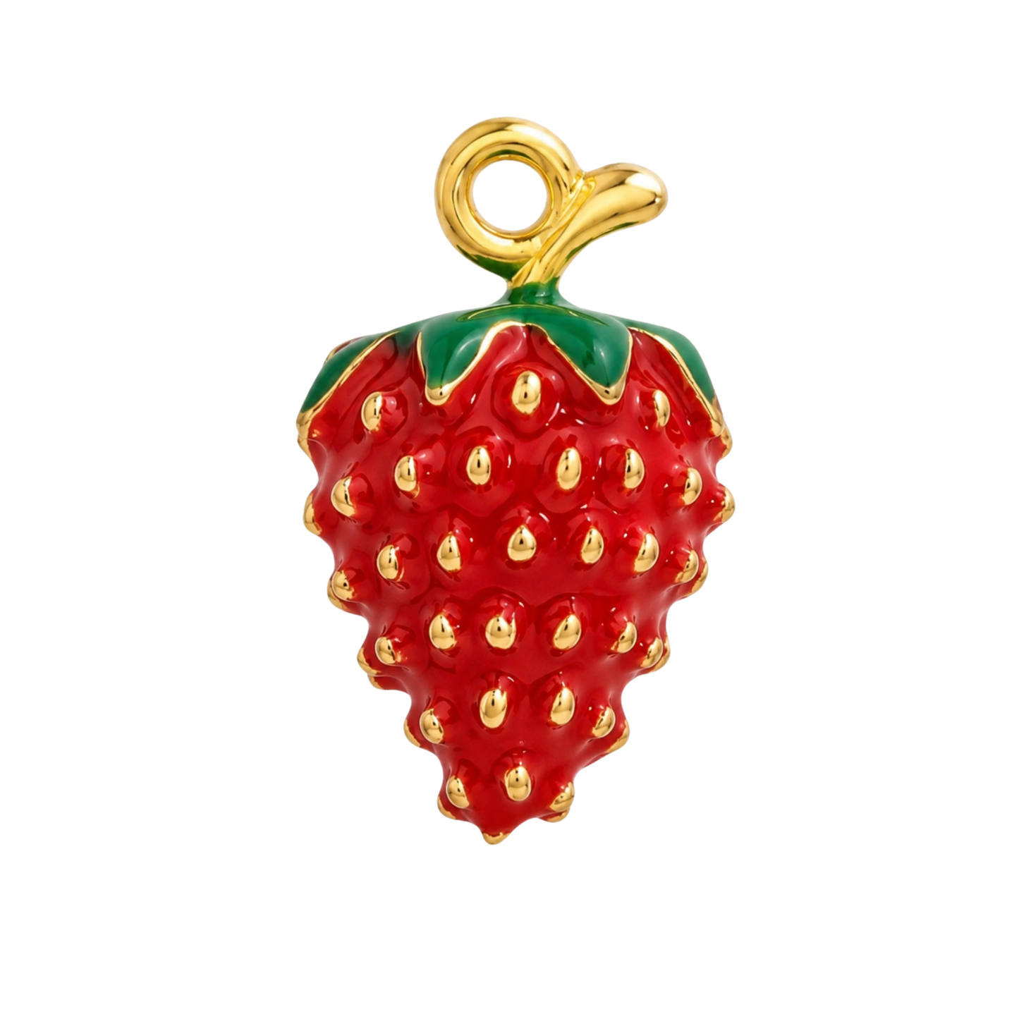 Strawberry Charm | Red Enamel Fruit Charm