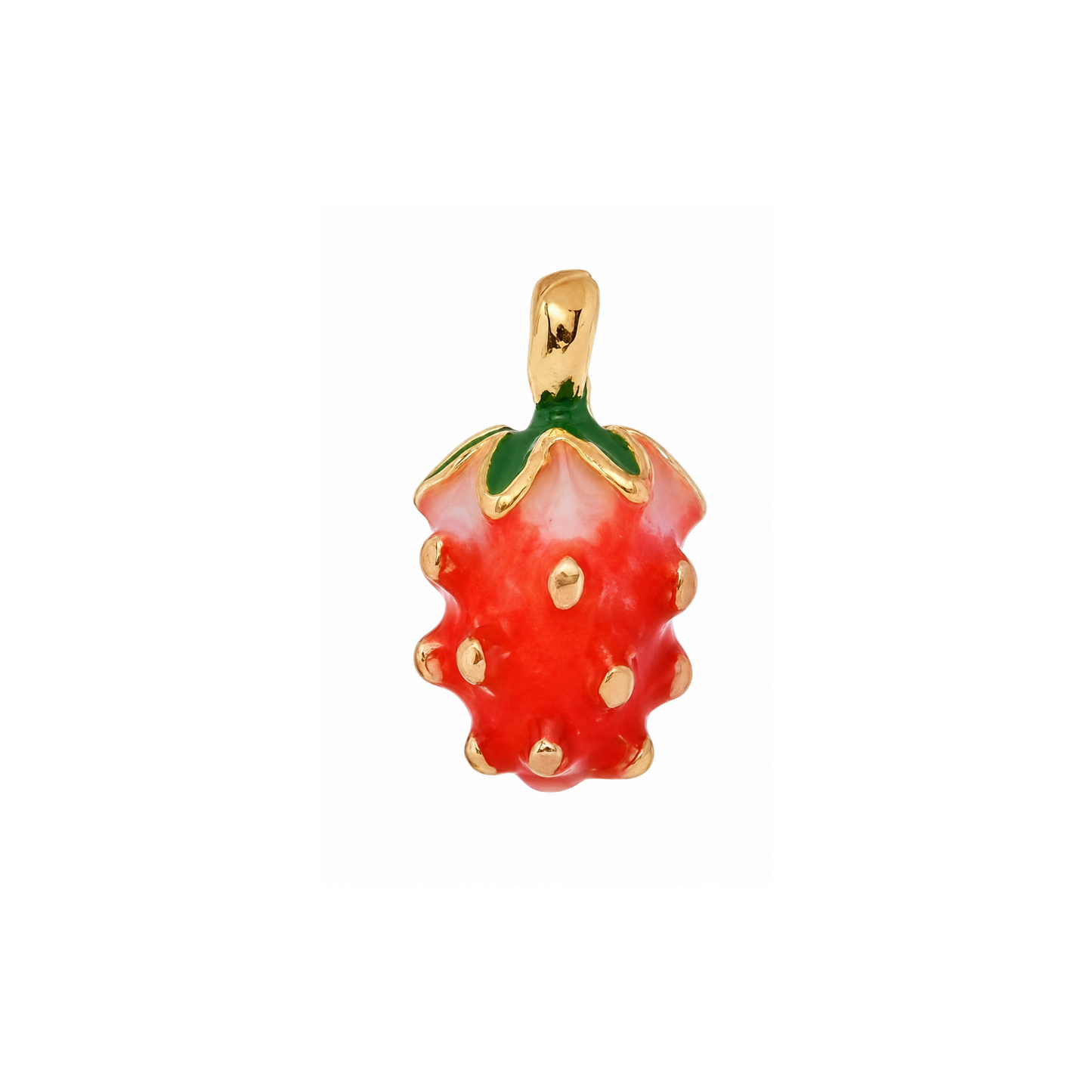 Strawberry Charm | Red Enamel Fruit Charm