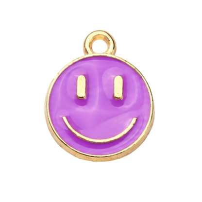 Smiley Face Charm | Colorful Enamel Charm